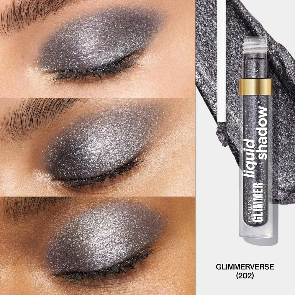 Revlon Glimmer Liquid Shadow 202 Glimmerverse Iridescent Eye Makeup Lot of 4 New
